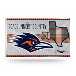Rico Industries NCAA  Texas-San Antonio Roadrunners - UTSA This is Roadrunners Country - Plaid 3' x 5' Banner Flag