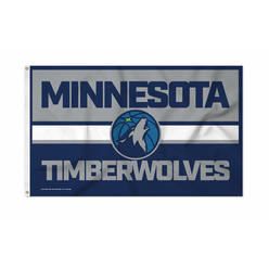Rico Industries NBA Basketball Minnesota Timberwolves Bold 3' x 5' Banner Flag