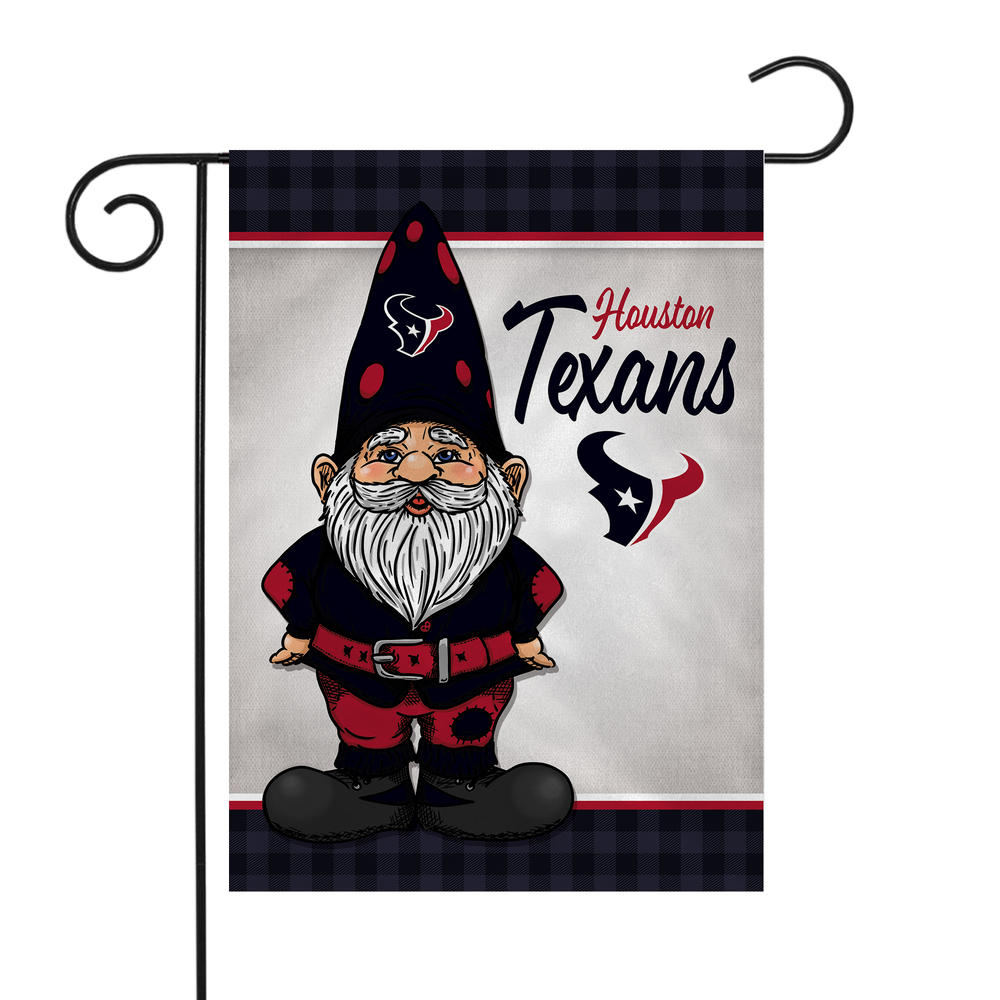 Rico Industries NFL Football Houston Texans Gnome Spring Double Sided Garden Flag