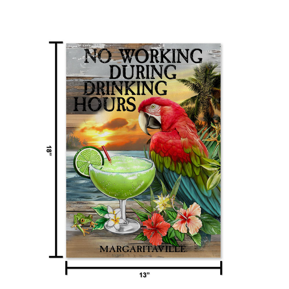 Rico Industries Margaritaville   No Working Double Sided Garden Flag