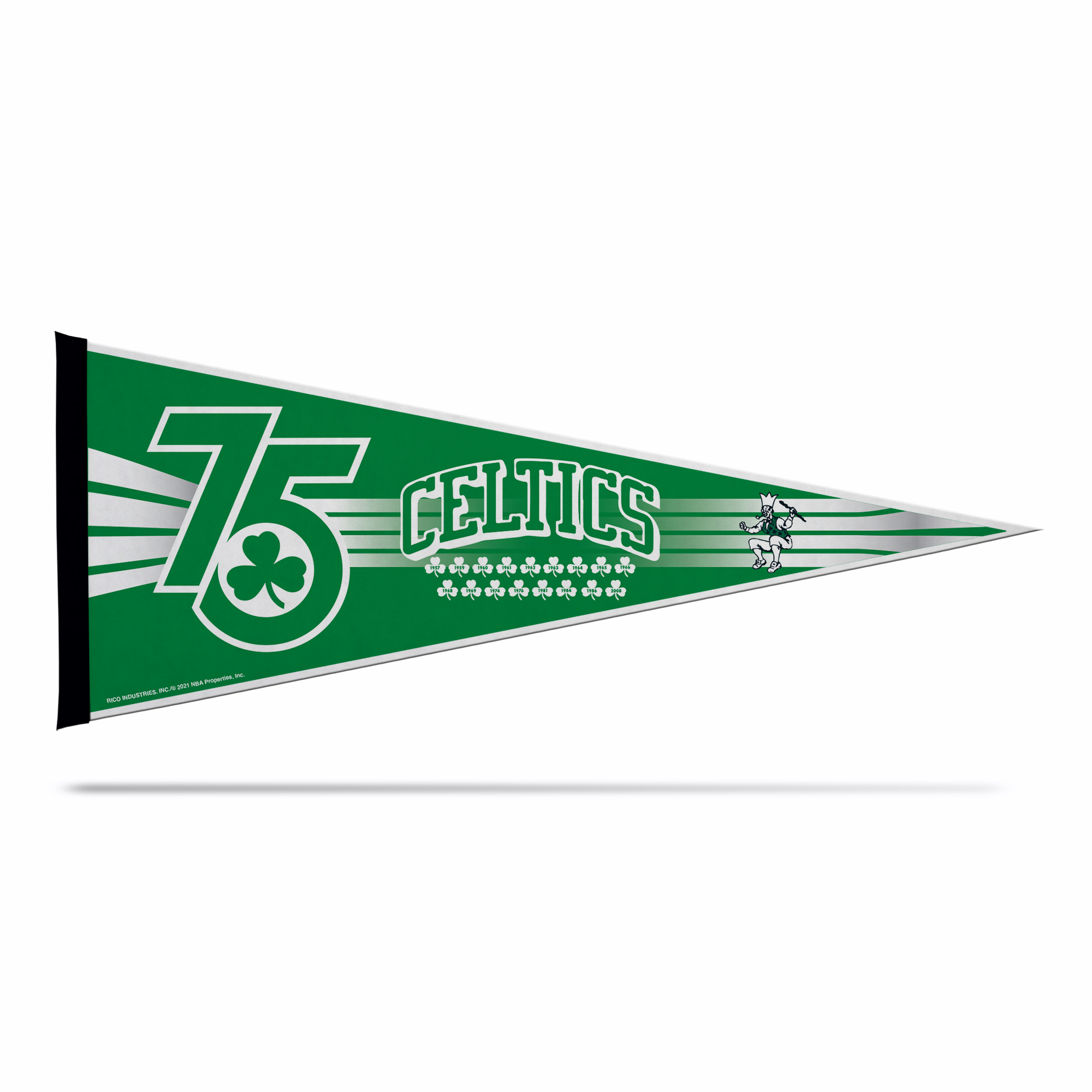 Rico NBA Rico Industries Boston Celtics City Edition Soft Felt 12X30 Pennant W/ Header Card