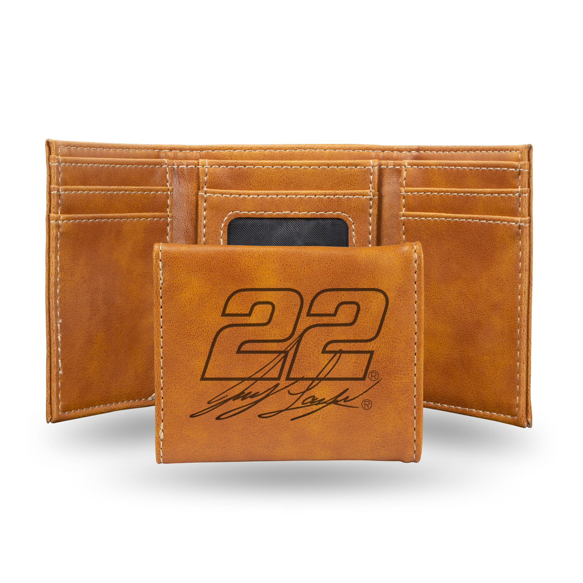 Rico NASCAR Rico Industries Joey Logano Brown Laser Engraved Trifold