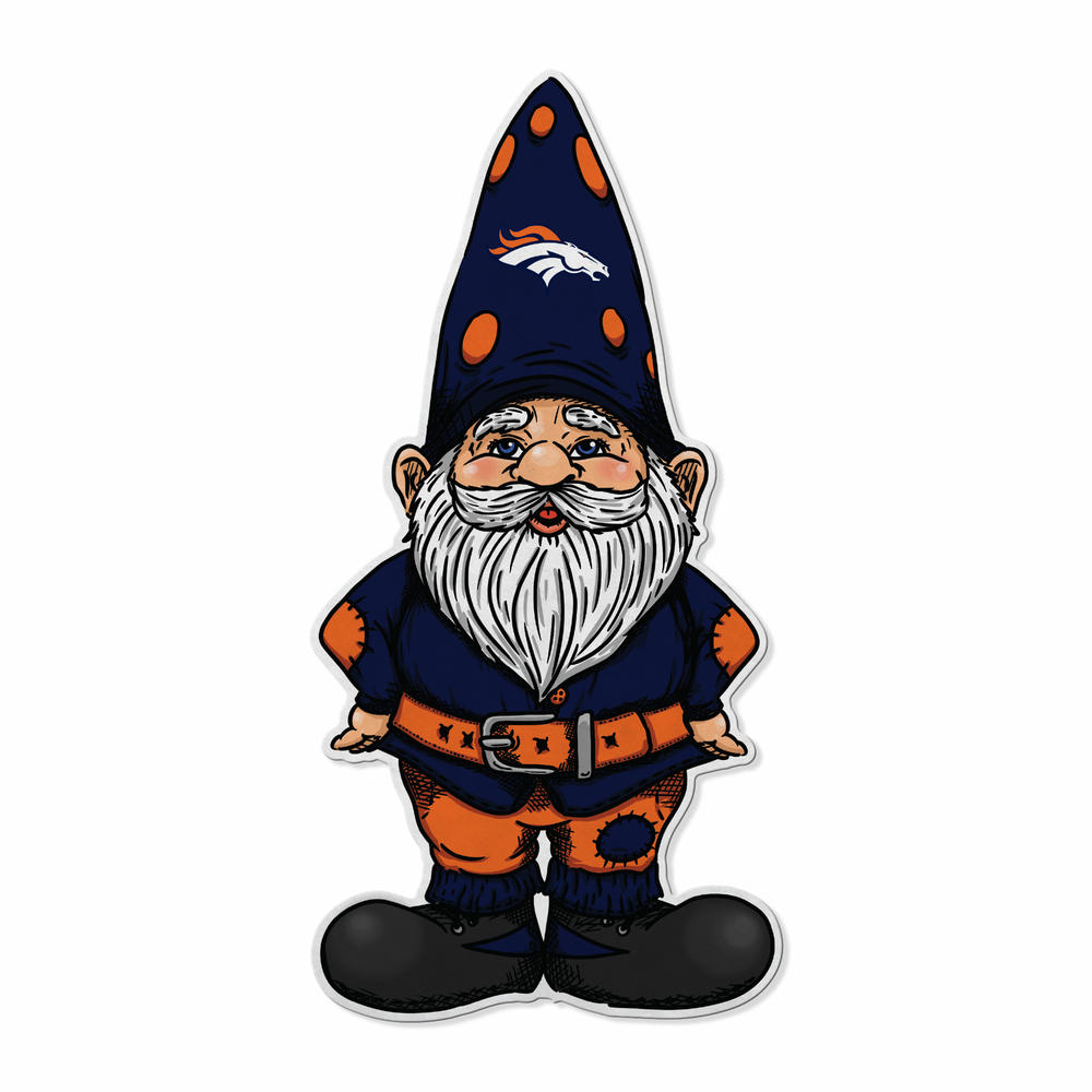Rico Industries NFL Football Denver Broncos Gnome Shape Cut Pennant