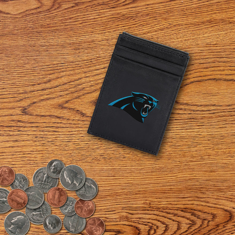 Rico NFL Rico Industries Carolina Panthers  Embroidered Front Pocket Wallet