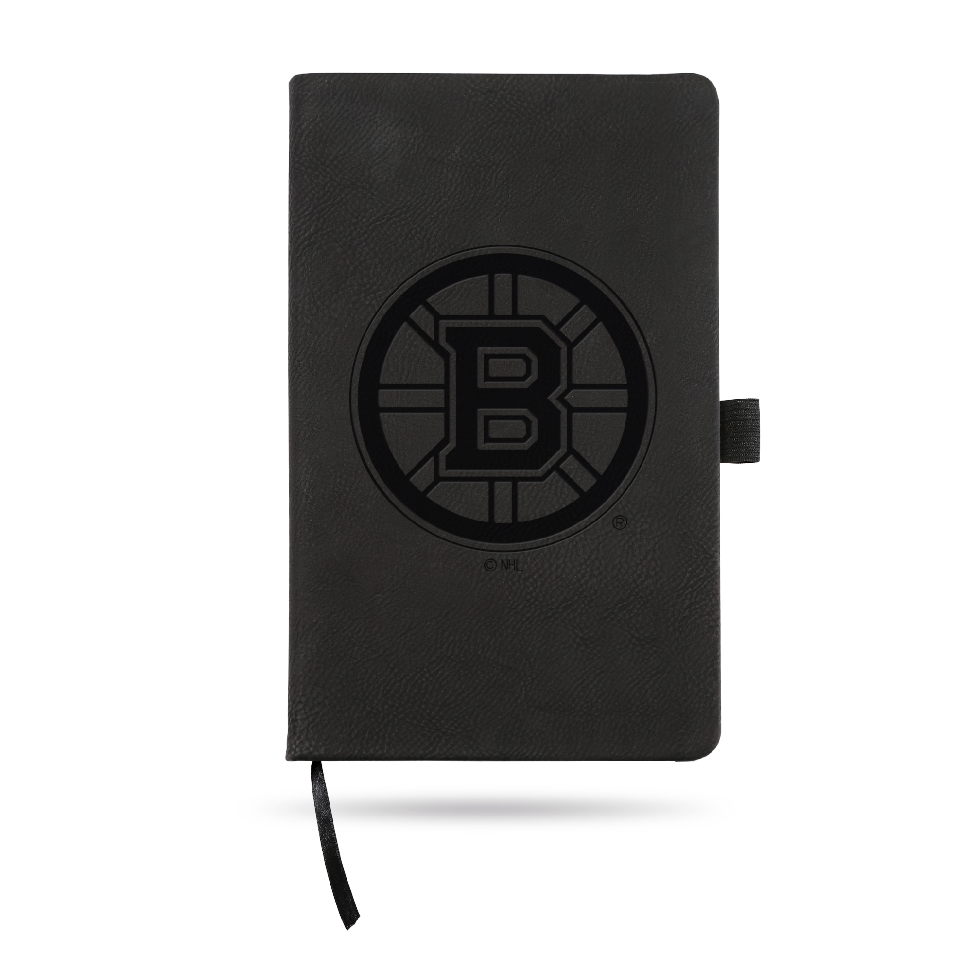 Rico Industries NHL Hockey Boston Bruins Black - Primary Laser Engraved Small Notepad