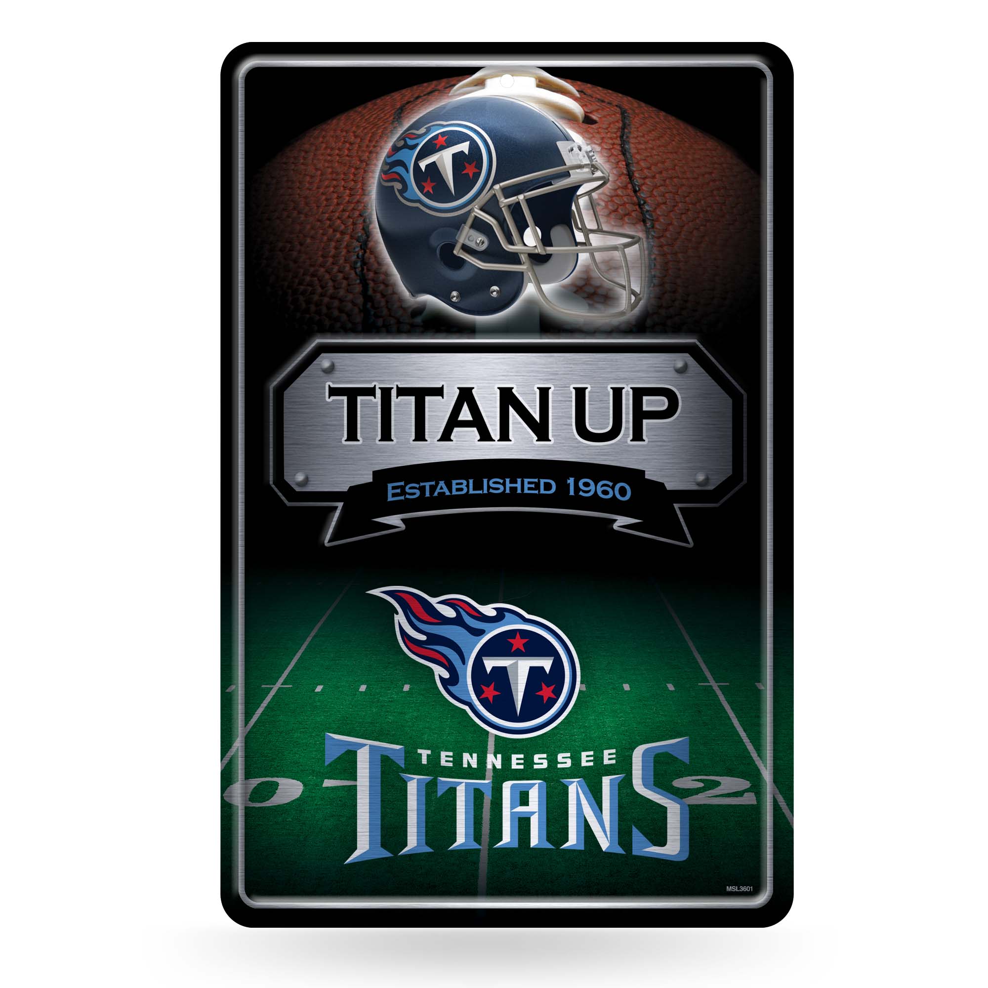 Rico NFL Rico Industries Tennessee Titans  Large Metal Sign