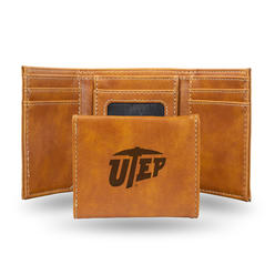 Rico Industries NCAA  Texas-El Paso Miners - UTEP Brown Laser Engraved Trifold
