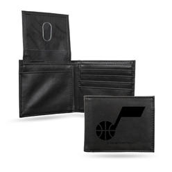 Rico NBA Rico Industries Utah Jazz Black Laser Engraved Billfold Wallet