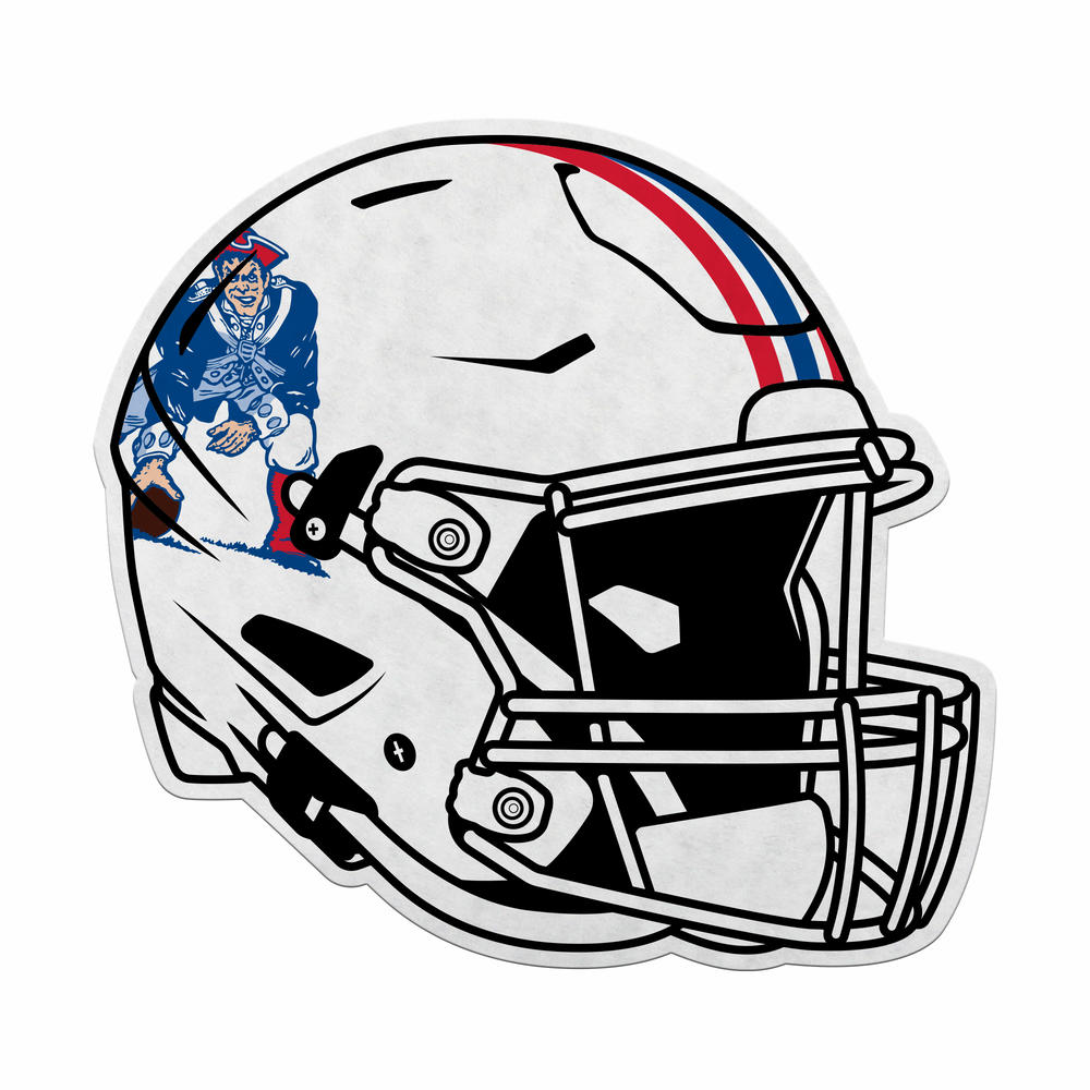 Rico NFL Rico Industries New England Patriots 3D Helmet Shape Cut Pennant