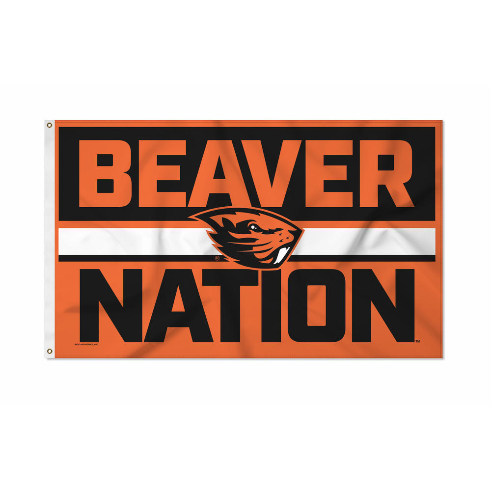 Rico Industries NCAA  Oregon State Beavers Bold 3' x 5' Banner Flag