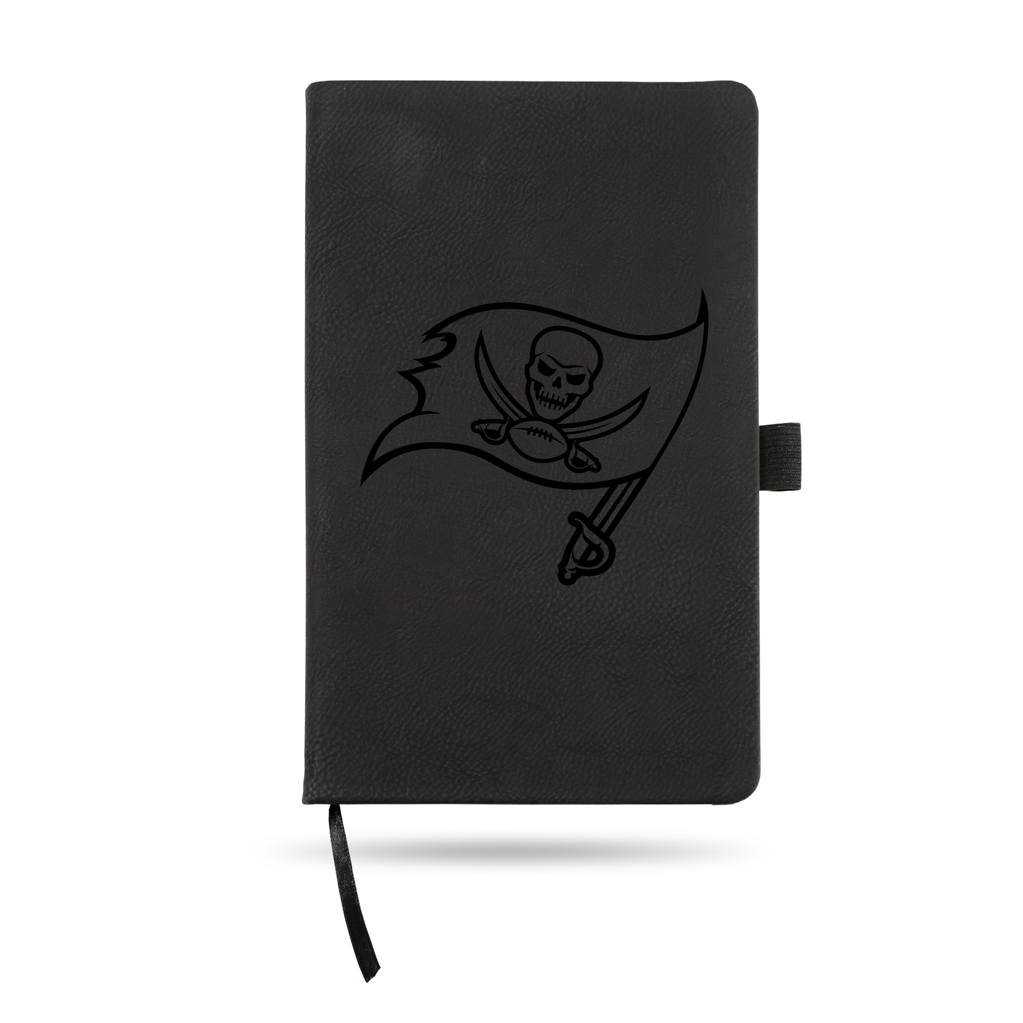 Rico Industries NFL Football Tampa Bay Buccaneers Black - Primary Laser Engraved Small Notepad