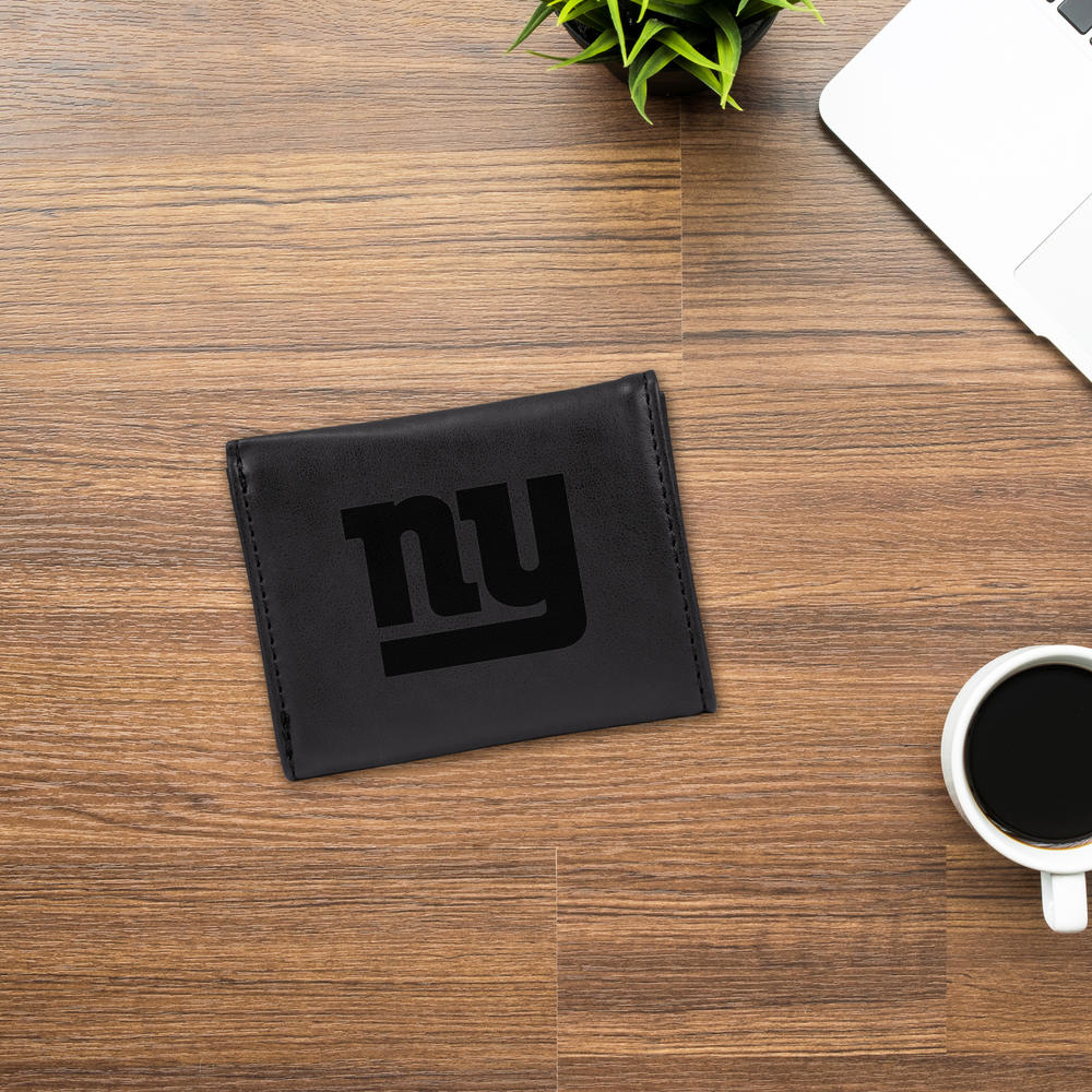 Rico Industries NFL Football New York Giants Black Laser Engraved Trifold