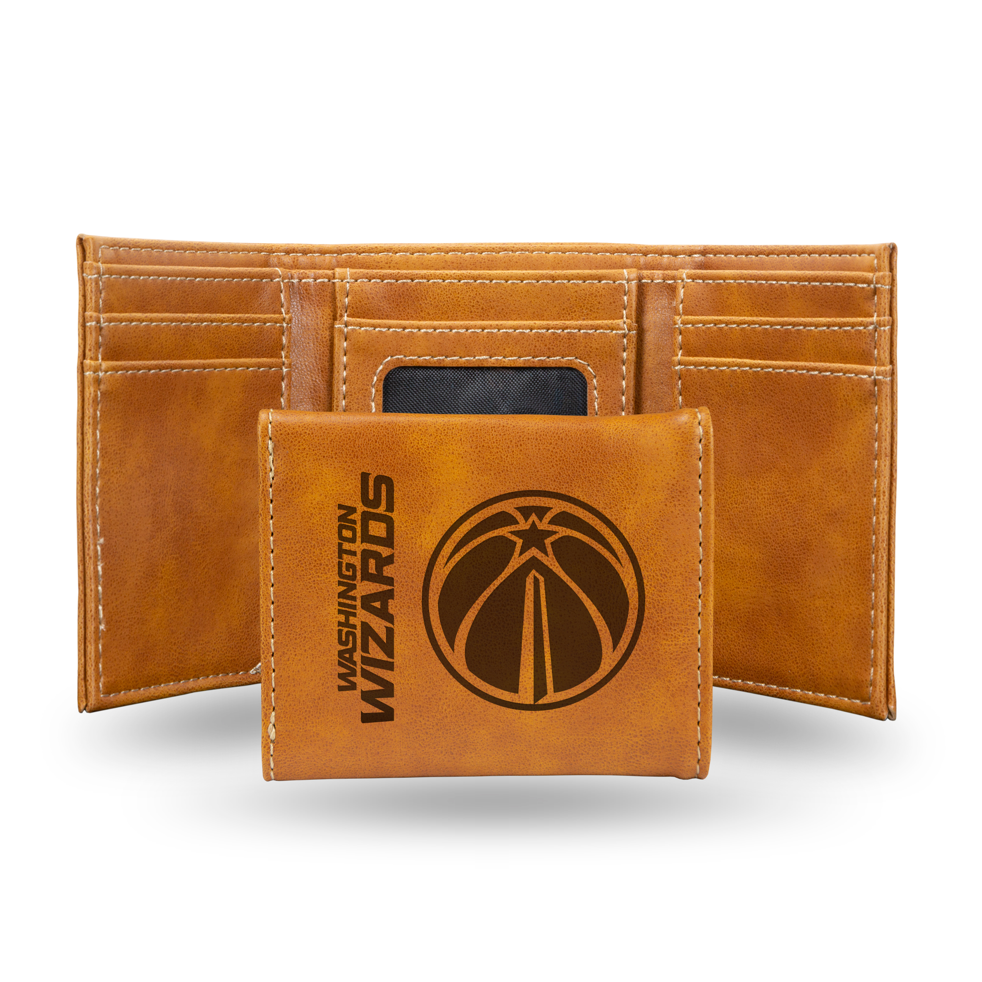 Rico Industries NBA Basketball Washington Wizards Brown Game Day Laser Engraved Trifold