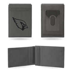 Rico NFL Rico Industries Arizona Cardinals Gray Laser Engraved Front Pocket Wallet