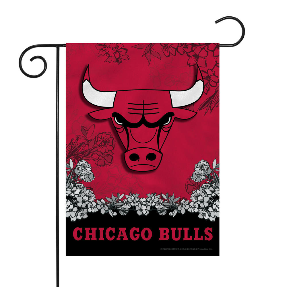 Rico Industries NBA Basketball Chicago Bulls Primary Double Sided Garden Flag