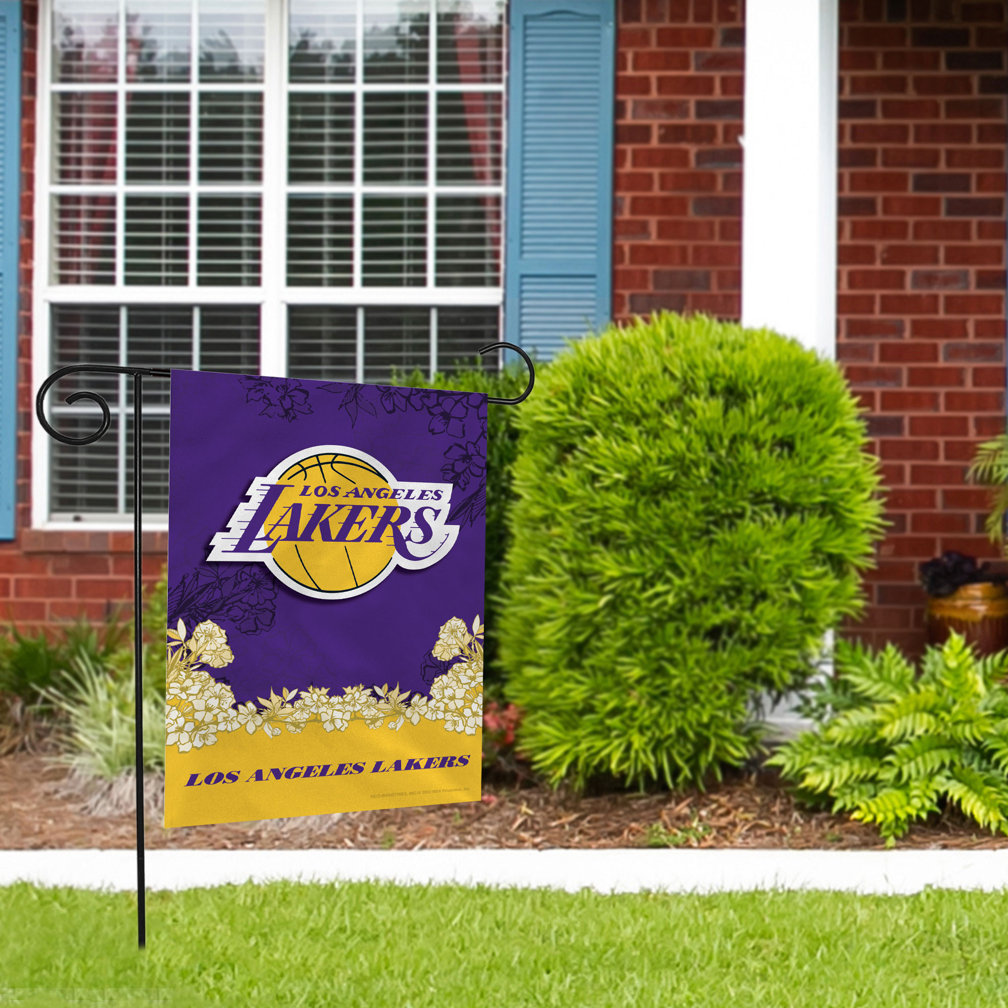 Rico Industries NBA Basketball Los Angeles Lakers Primary Double Sided Garden Flag