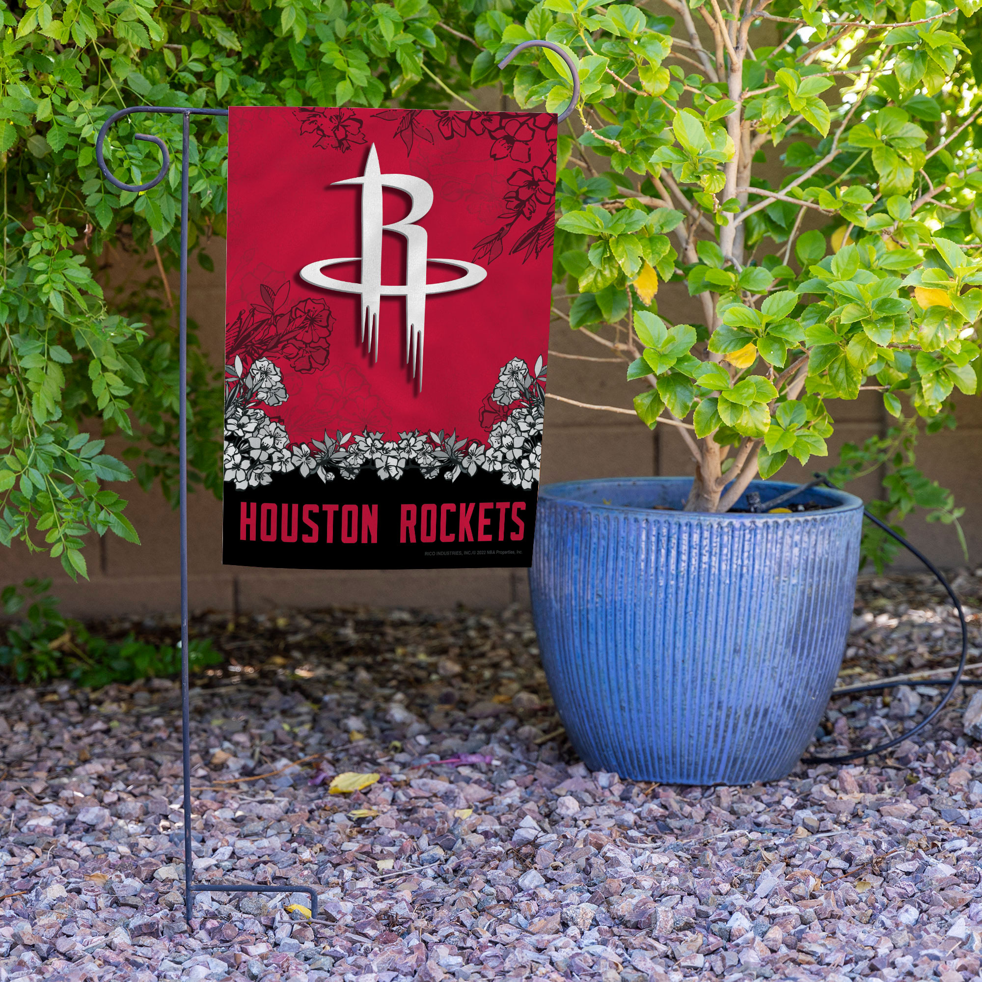 Rico Industries NBA Basketball Houston Rockets Primary Double Sided Garden Flag