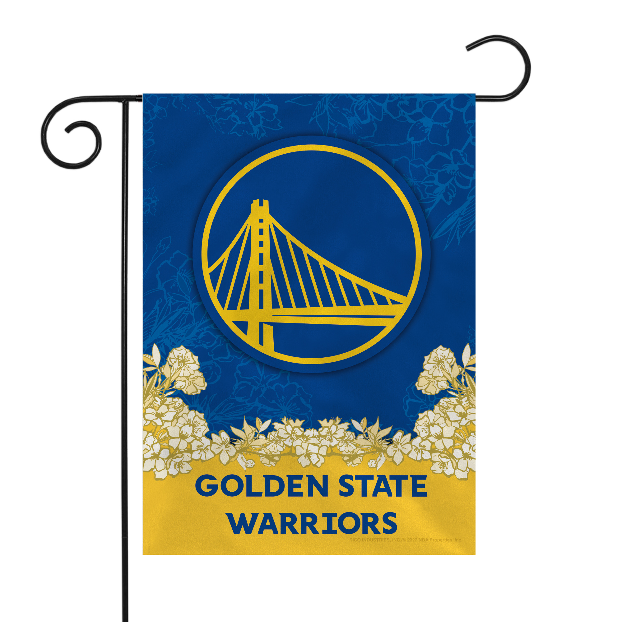 Rico Industries NBA Basketball Golden State Warriors Primary Double Sided Garden Flag