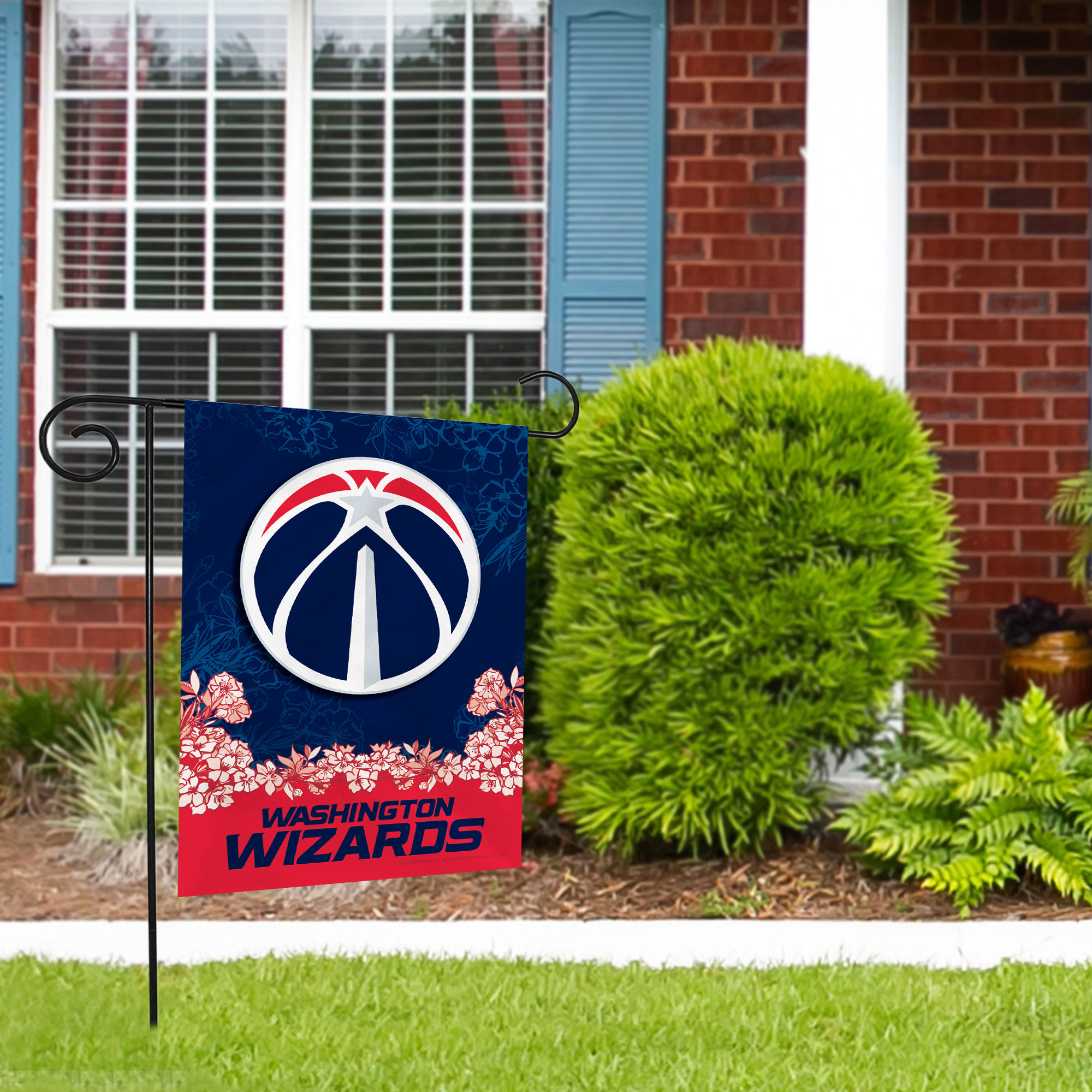 Rico Industries NBA Basketball Washington Wizards Primary Double Sided Garden Flag