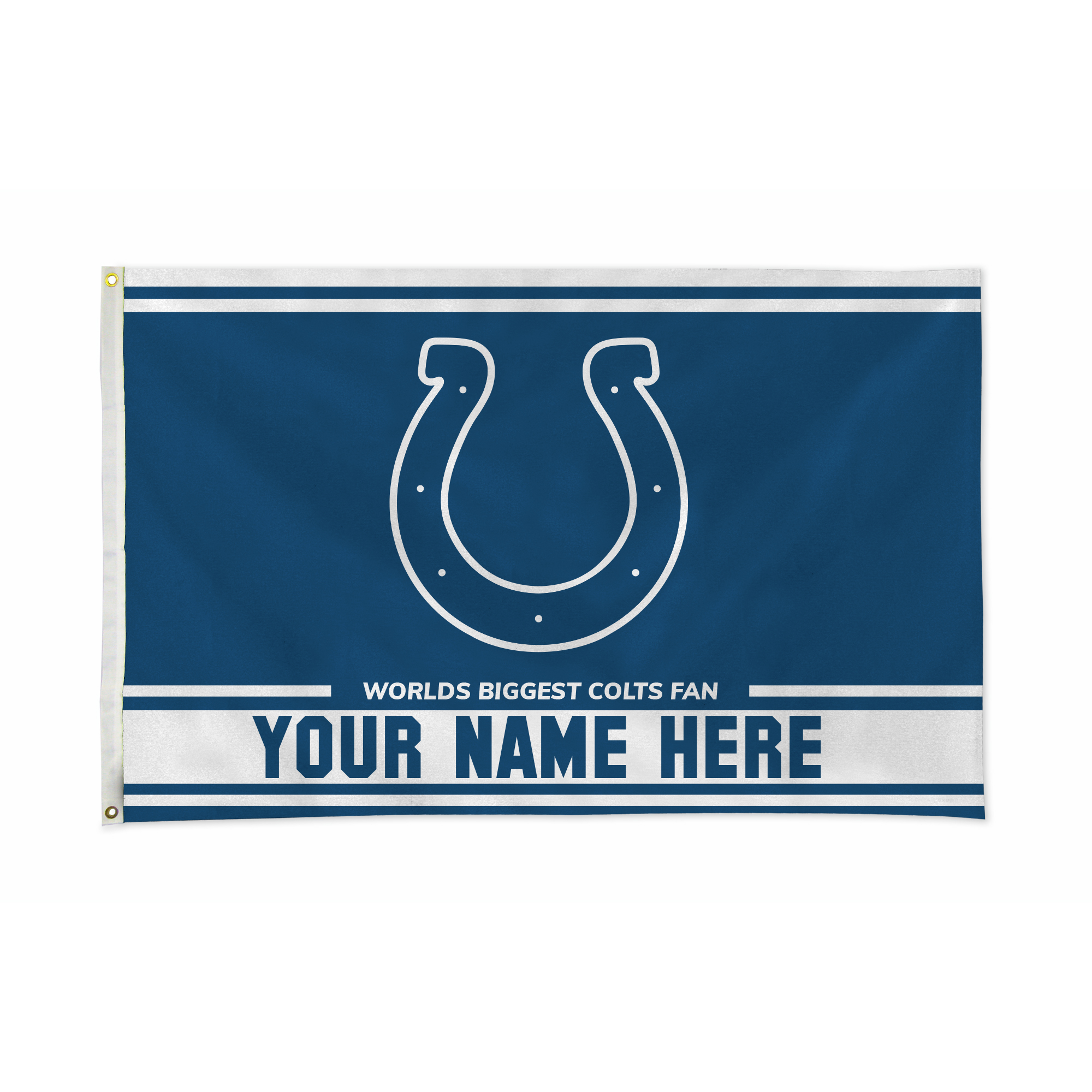 Rico Industries NFL Football Indianapolis Colts  Personalized 3' x 5' Banner Flag