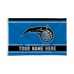 Rico Industries NBA Basketball Orlando Magic  Personalized 3' x 5' Banner Flag