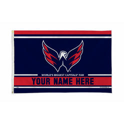 Rico Industries NHL Hockey Washington Capitals  Personalized 3' x 5' Banner Flag