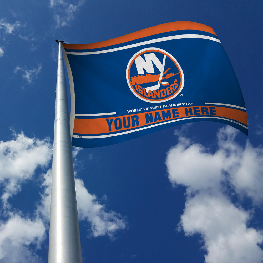 Rico Industries NHL Hockey New York Islanders  Personalized 3' x 5' Banner Flag