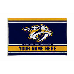 Rico Industries NHL Hockey Nashville Predators  Personalized 3' x 5' Banner Flag