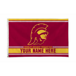 Rico Industries NCAA  Southern California Trojans - USC USC Personalized 3' x 5' Banner Flag