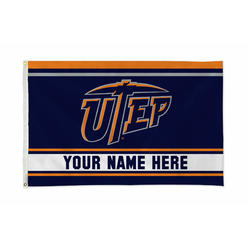 Rico Industries NCAA  Texas-El Paso Miners - UTEP  Personalized 3' x 5' Banner Flag
