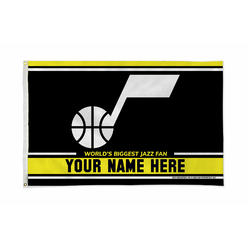 Rico Industries NBA Basketball Utah Jazz  Personalized 3' x 5' Banner Flag