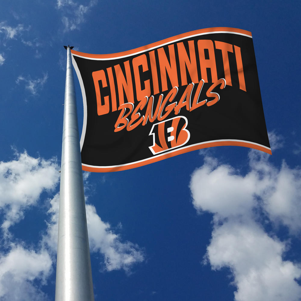 Rico Industries NFL Football Cincinnati Bengals Script 3' x 5' Banner Flag