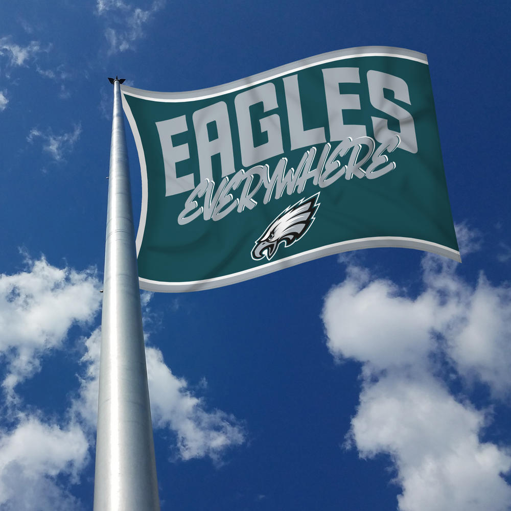 Rico Industries NFL Football Philadelphia Eagles Script 3' x 5' Banner Flag