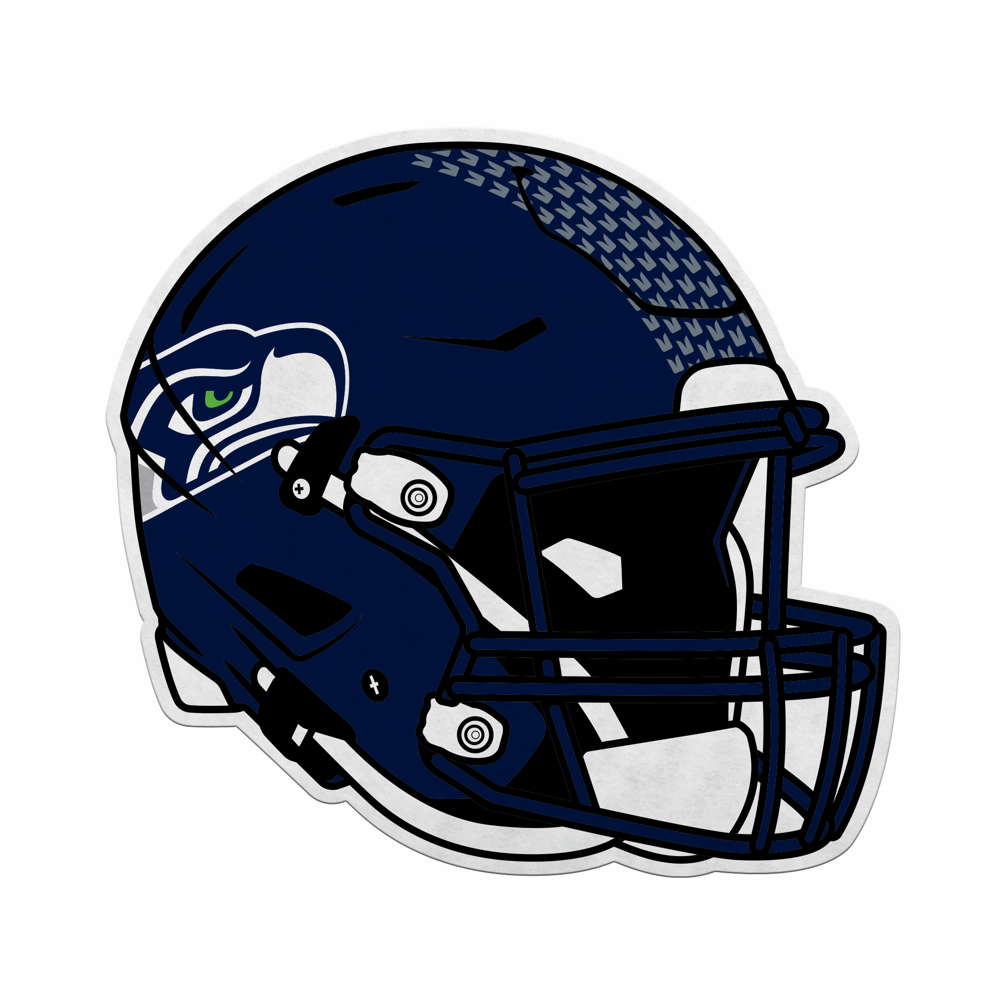 Rico Industries NFL Football Seattle Seahawks Helmet Shape Cut Pennant