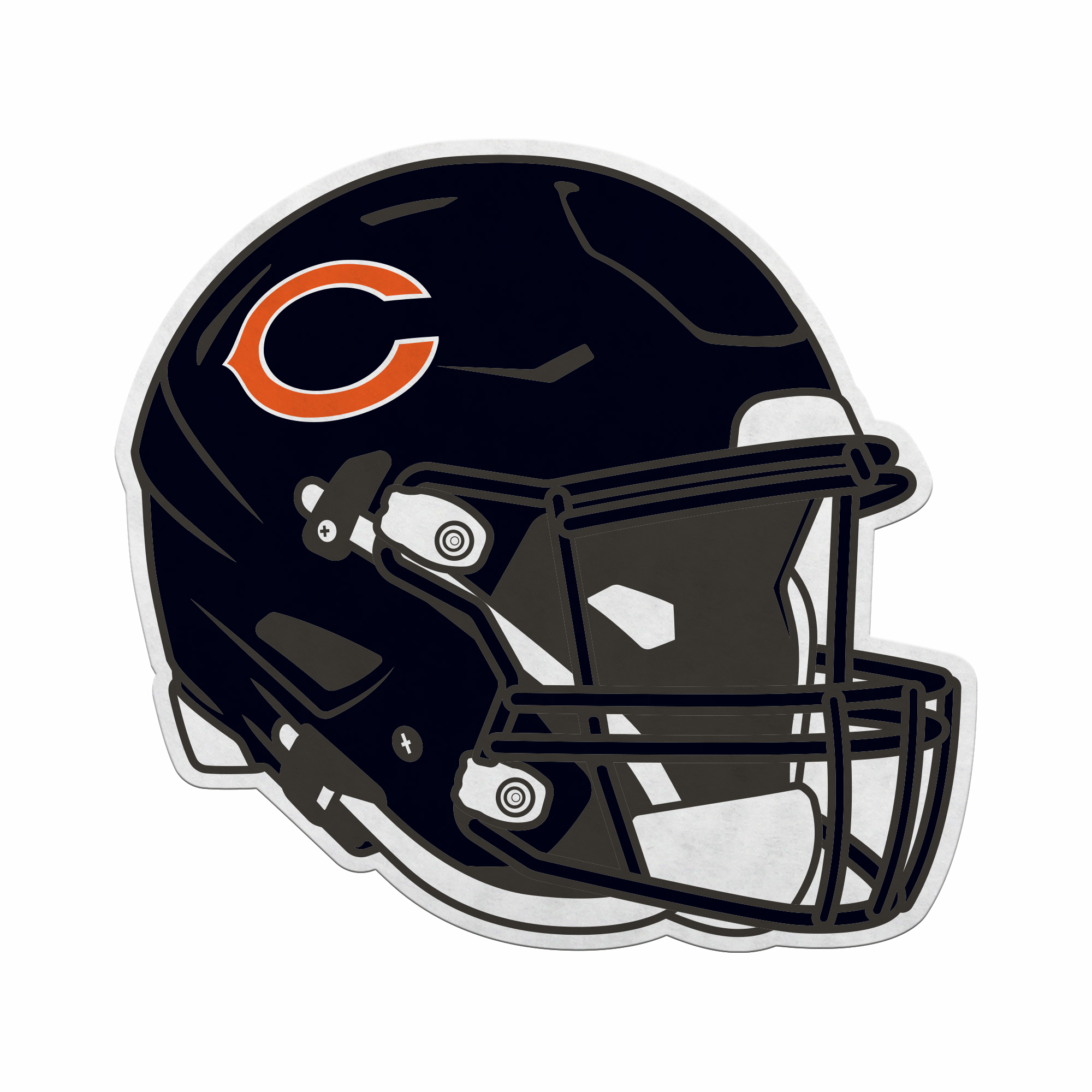 Rico Industries NFL Football Chicago Bears Helmet Shape Cut Pennant