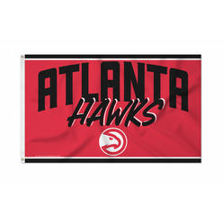 Rico Industries NBA Basketball Atlanta Hawks Script 3' x 5' Banner Flag