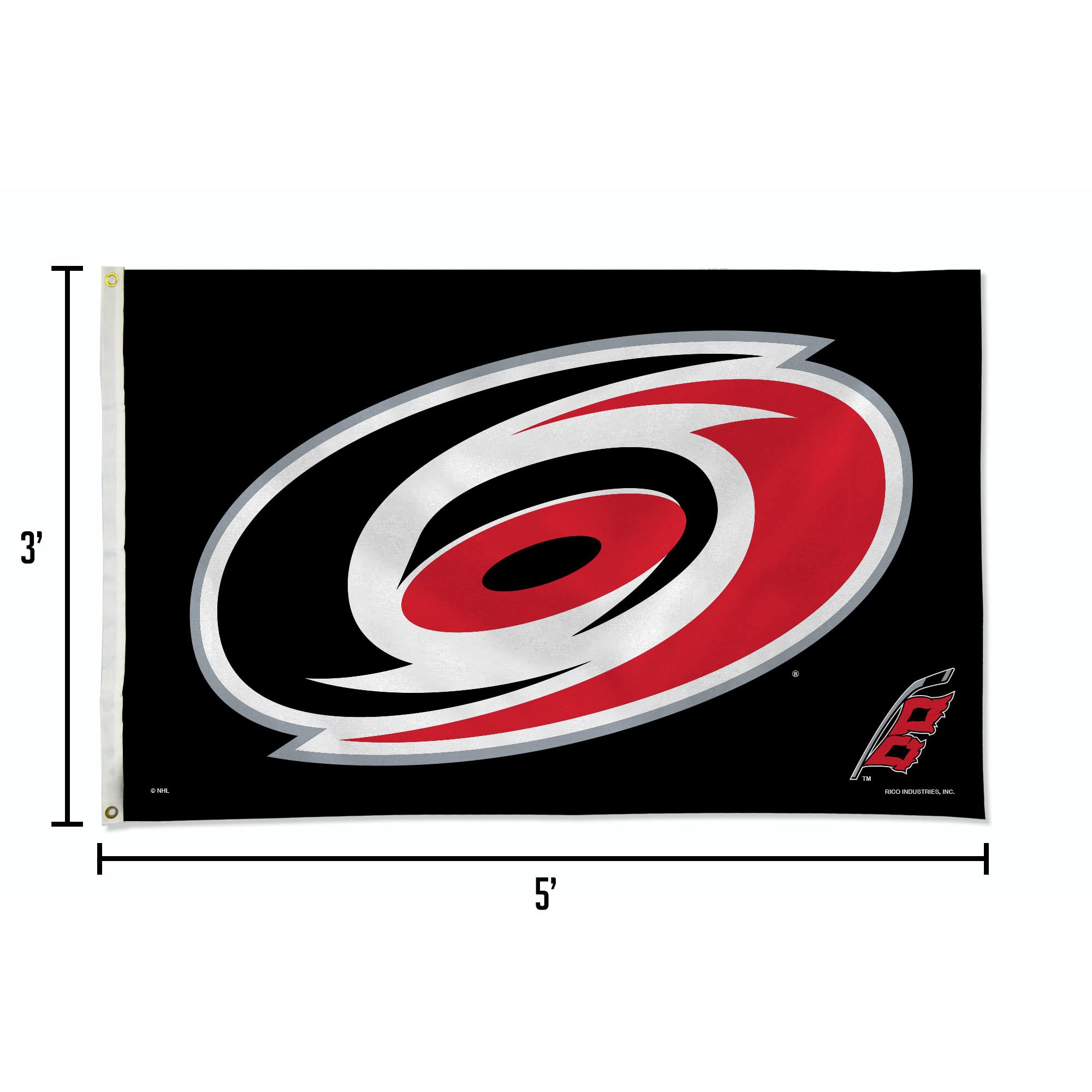 Rico NHL Rico Industries Carolina Hurricanes Exclusive-Black 3' x 5' Banner Flag