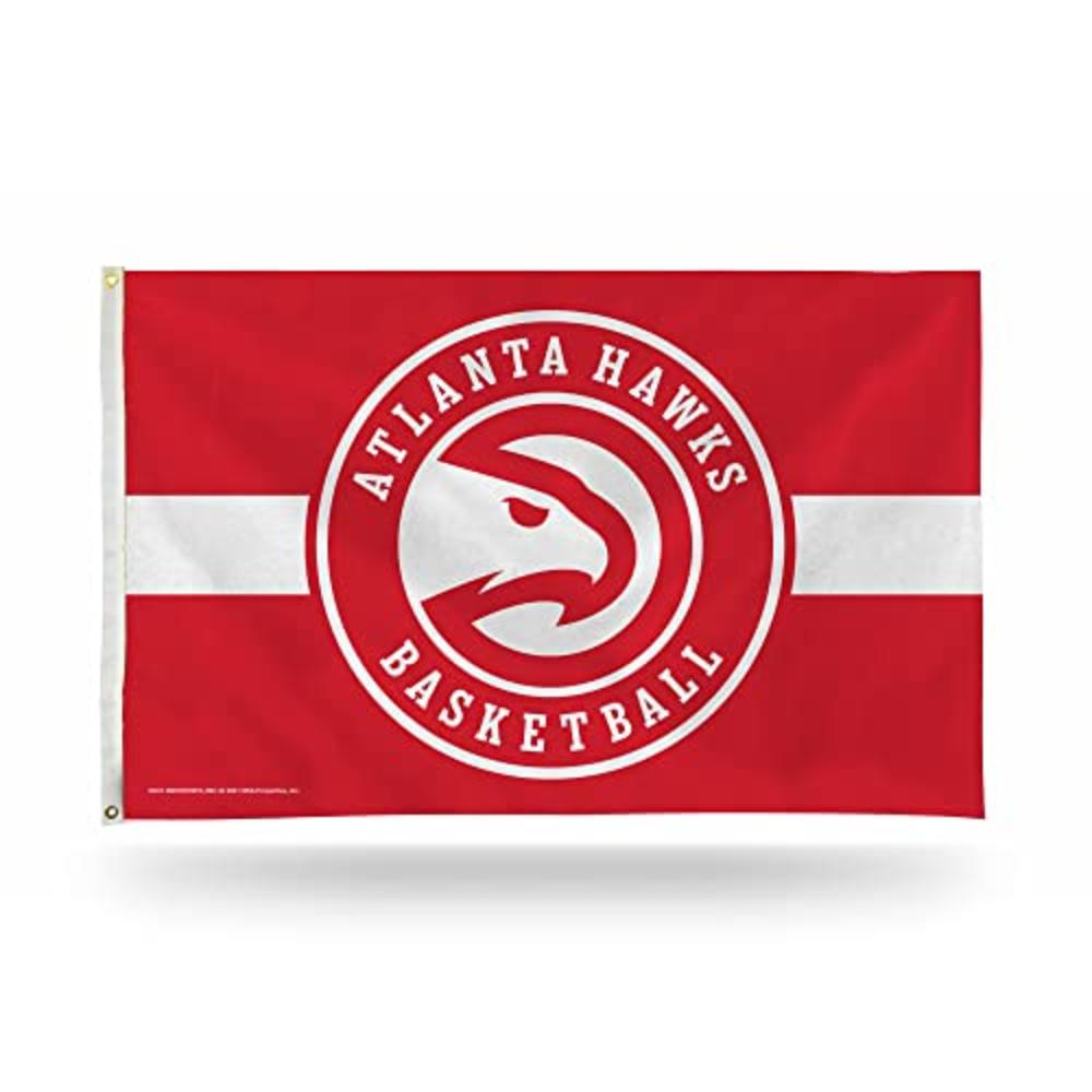 Rico NBA Rico Industries Atlanta Hawks ATL-Stripe 3' x 5' Banner Flag