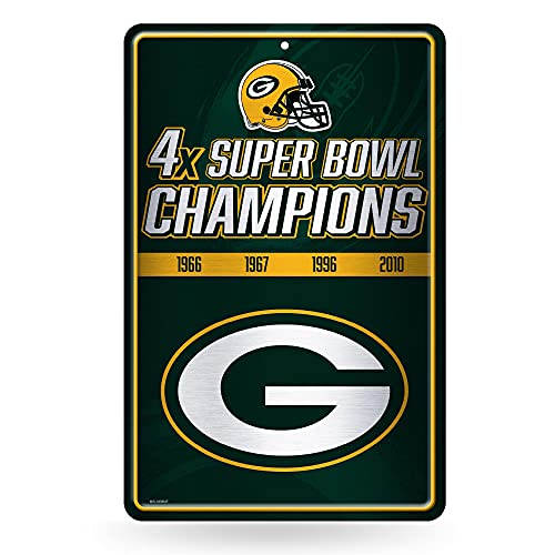 Rico NFL Rico Industries Green Bay Packers  Large Metal Sign