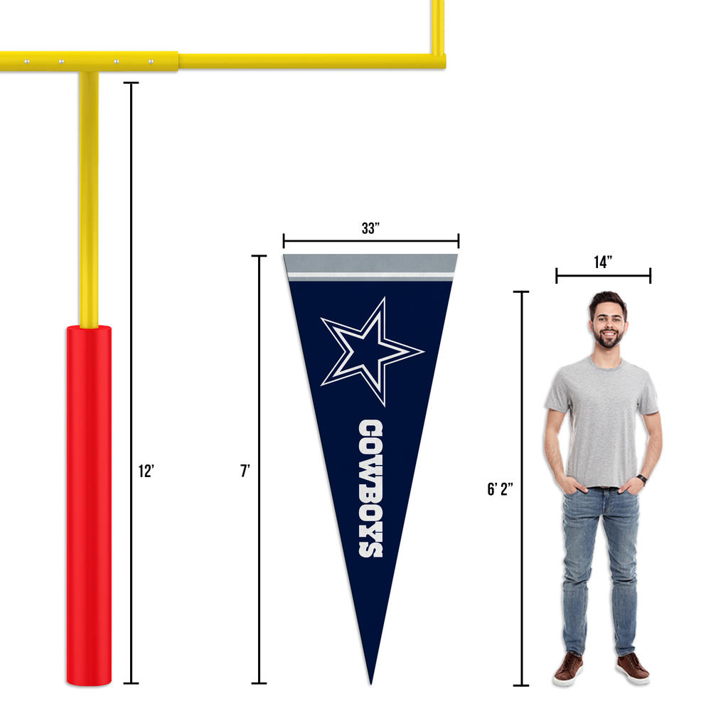 Rico Industries NFL Football Dallas Cowboys  Large 7ft Pennant