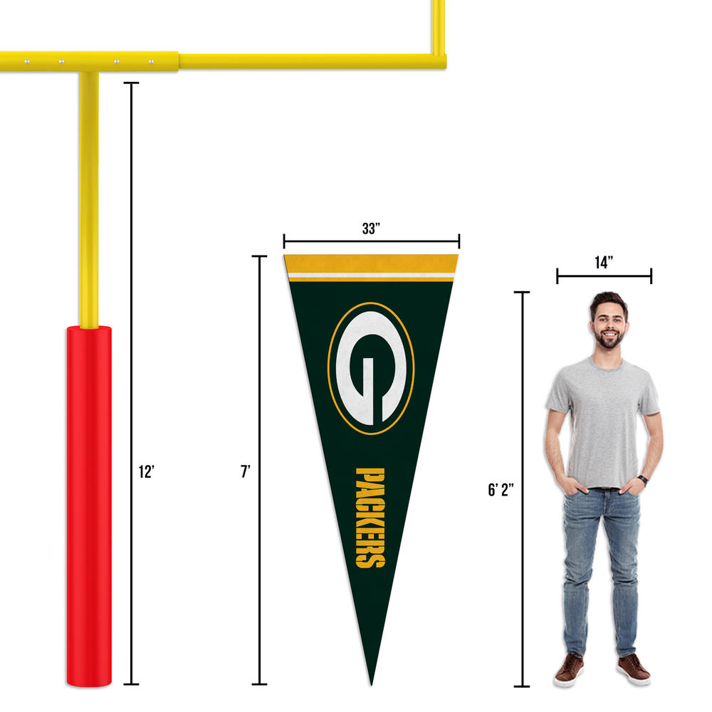 Rico Industries NFL Football Green Bay Packers  Large 7ft Pennant