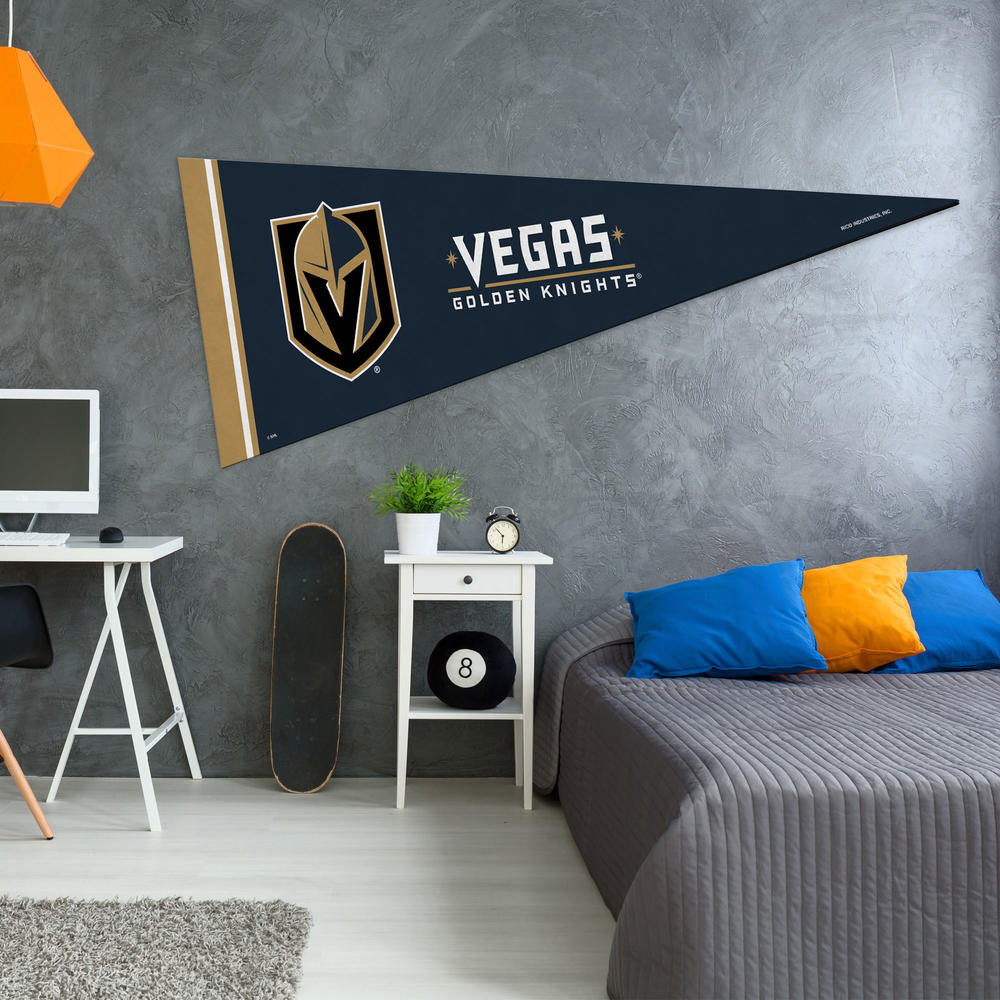 Rico Industries NHL Hockey Vegas Golden Knights  Large 7ft Pennant