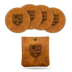 Rico Industries NHL Hockey Los Angeles Kings Brown Laser Engraved Coaster