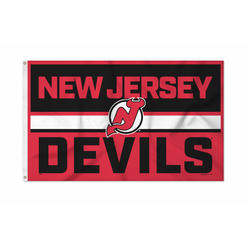 Rico Industries NHL Hockey New Jersey Devils Bold 3' x 5' Banner Flag