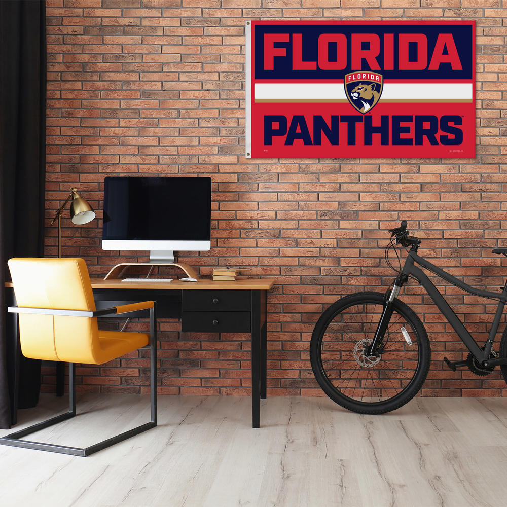 Rico Industries NHL Hockey Florida Panthers Bold 3' x 5' Banner Flag