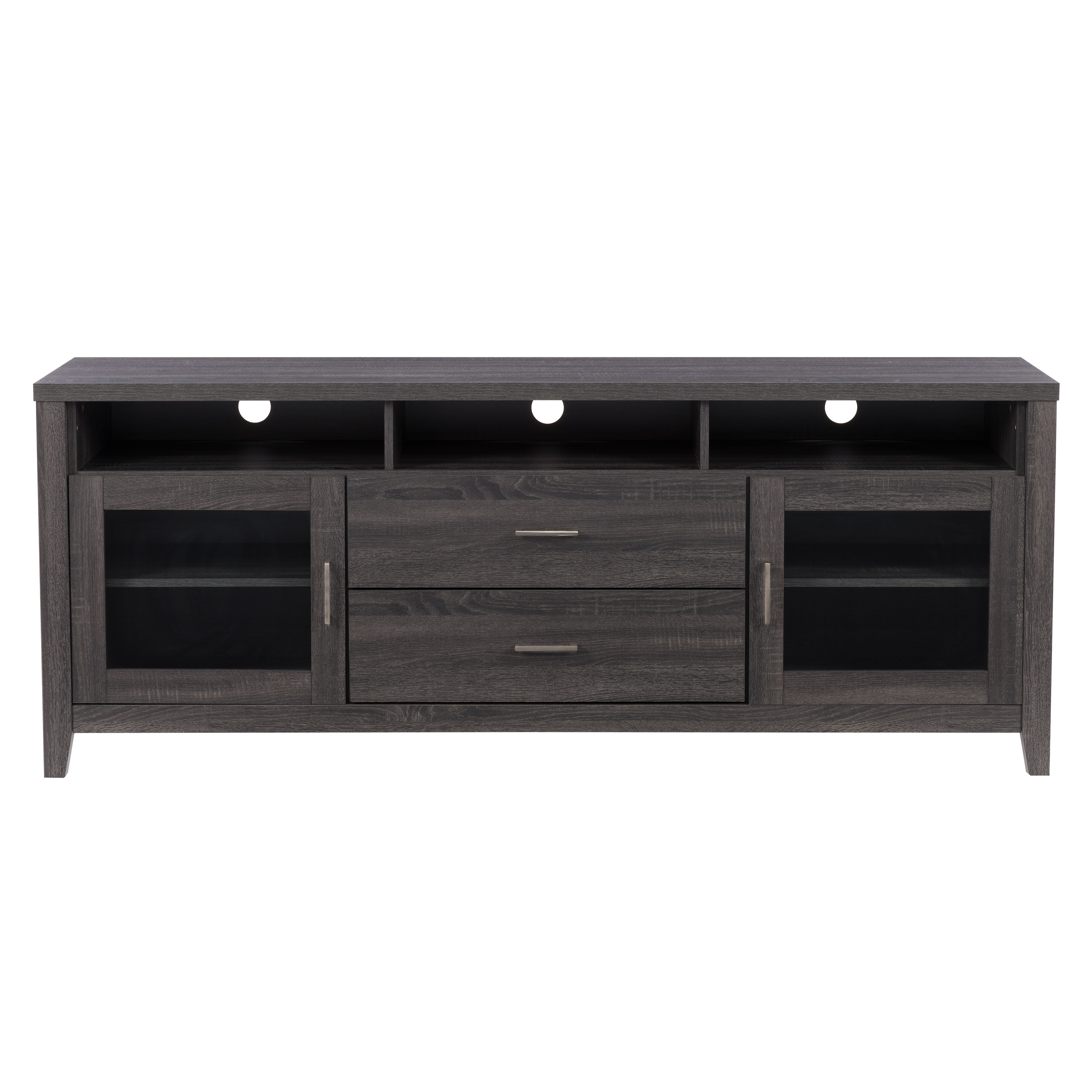 CorLiving Hollywood Dark Grey TV Cabinet with Drawers, for TVs up to 85"
