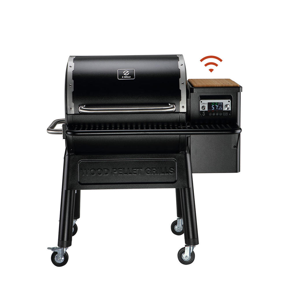 Z GRILLS 7052B Wood Pellet Grill and Smoker with WIFI Smart Home Technology, PID Controller, 709 sq. in, Black