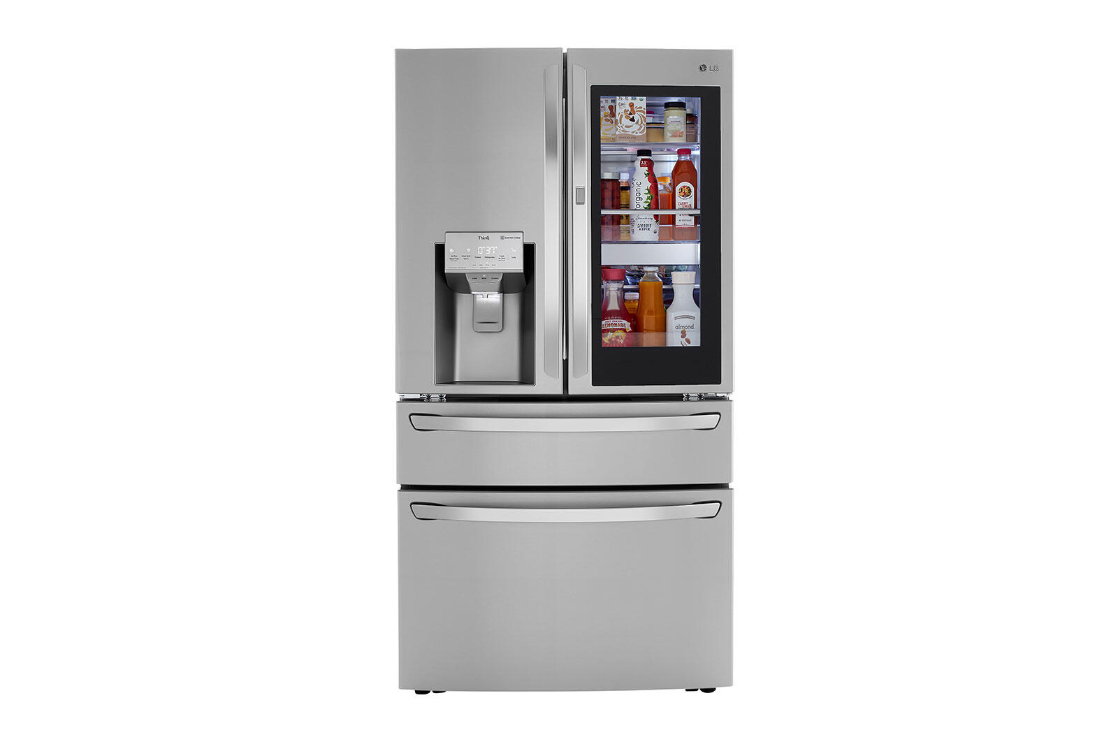 LG LRMVS3006S 30 cu. ft. Smart wi-fi Enabled InstaView(TM) Door-in-Door(R) Refrigerator with Craft Ice(TM) Maker