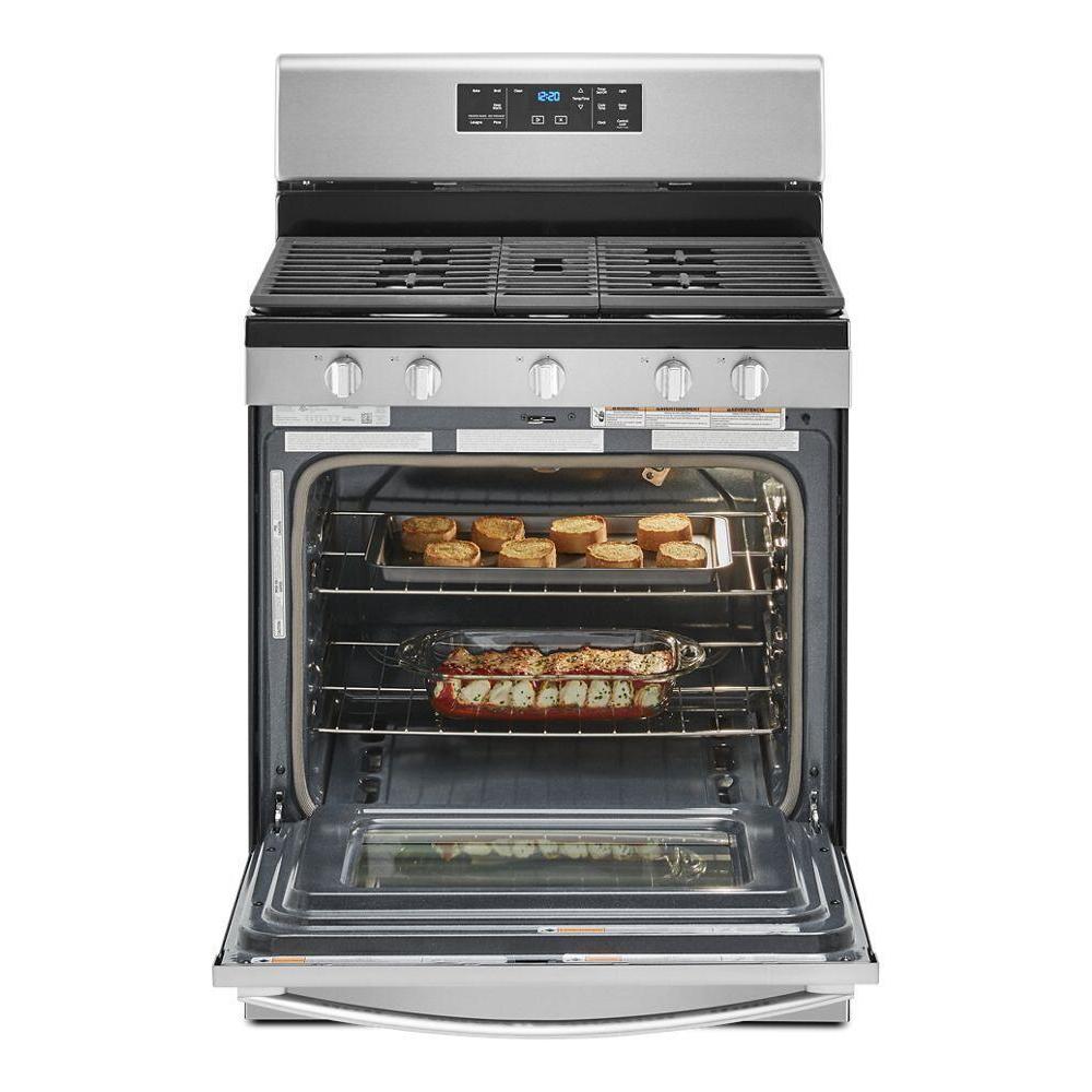 WHIRLPOOL WFG525S0JZ 5.0 cu. ft. Whirlpool(R) gas range with center oval burner