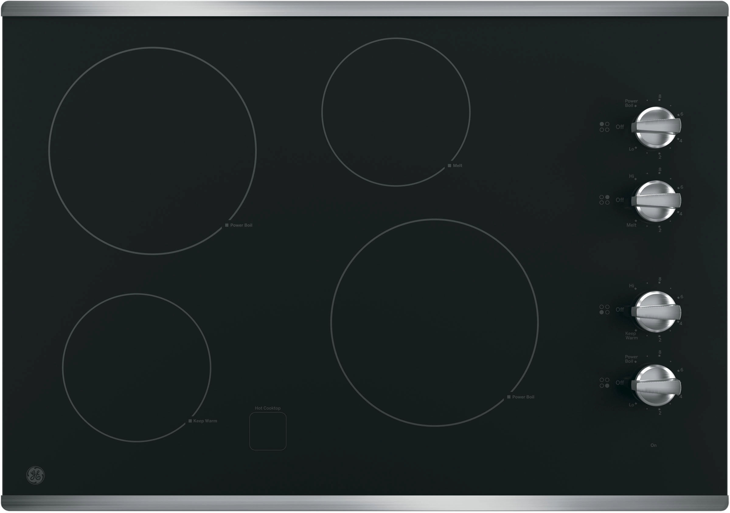 General Electric 30 Inch Built-In Electric Cooktop with 4 Radiant Elements